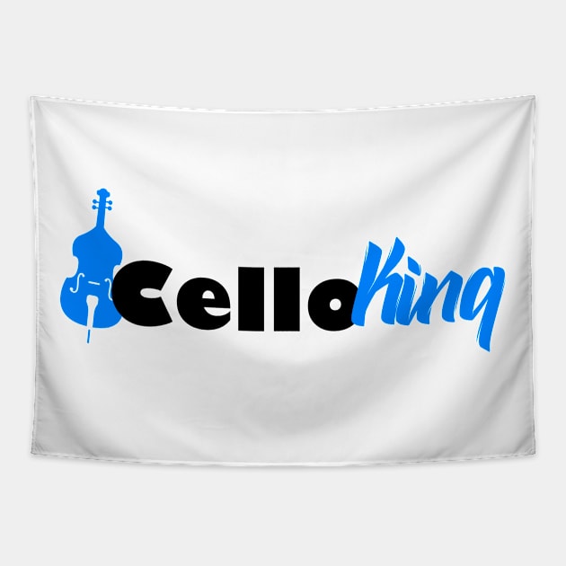 cello king Tapestry by Jabinga