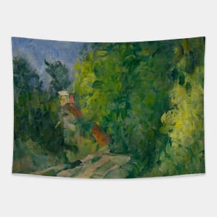 Bend in the Road Through the Forest by Paul Cezanne Tapestry