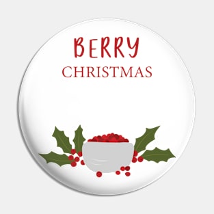 "Berry Christmas" Christmas Card Pin