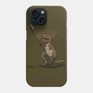 Funny Cute T-Rex Dinosaur Taking Selfie Funny Selfie Phone Case