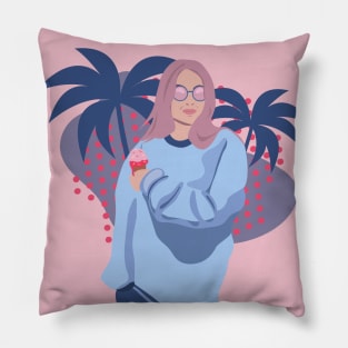 Chill California Girl Pillow