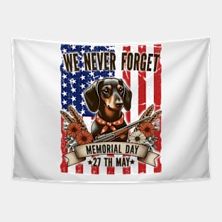 we never forget | Memorial Day| Dog lover Tapestry