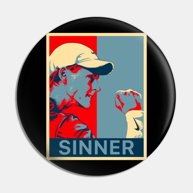 jannik sinner retro art Pin by Arnond