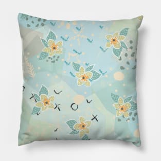 Floral Pattern Pillow