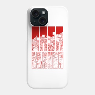 Casablanca, Morocco City Map Typography - Oriental Phone Case