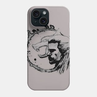 wolf black Phone Case