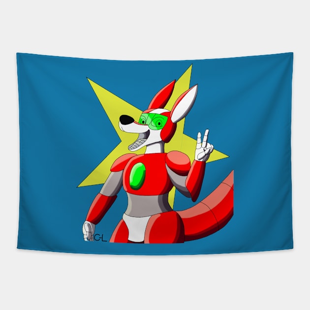 Kiroo the Roobot Tapestry by Cyborg-Lucario