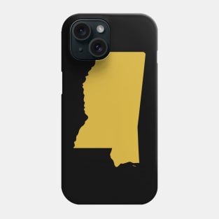 Messissippi state map Phone Case