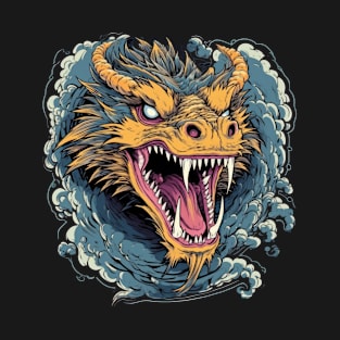 Drache mystisch Lindwurm Monster Ungeheuer Biest T-Shirt