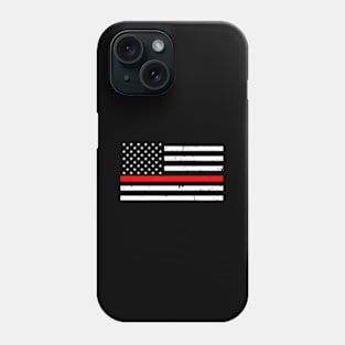 Firefighter Thin Red Line Flag Phone Case