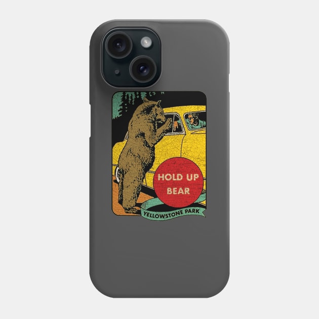 Yellowstone Park vintage Souvenir USA Phone Case by Midcenturydave