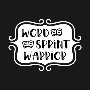 Word Sprint Warrior - Writing Typography T-Shirt