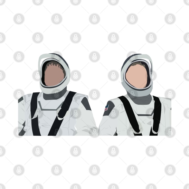 SpaceX NASA Astronauts by Beca's Sticker and More