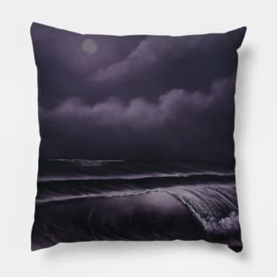 Violet Seascape Pillow