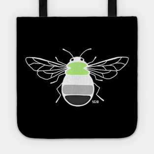 Agender Pride Bee (Dark) Tote