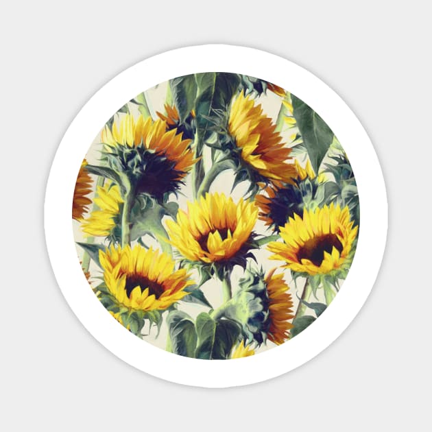 Sunflowers Forever Magnet by micklyn