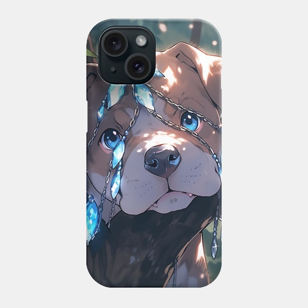 Cute Pit Bull Phone Case by Enchanted Reverie