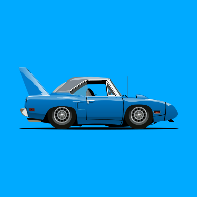 BLUE SUPER BIRD by OldSkoolDesign