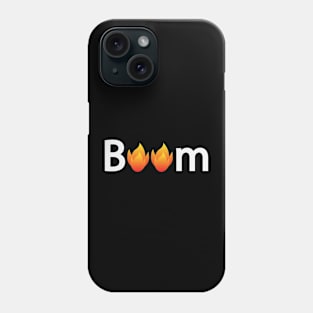 Boom typographic artwork Phone Case