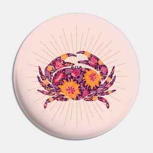 Floral crab Pin