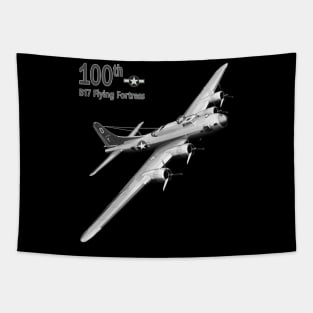 The Bloody 100th Group and B17 Flying Fortress Tapestry