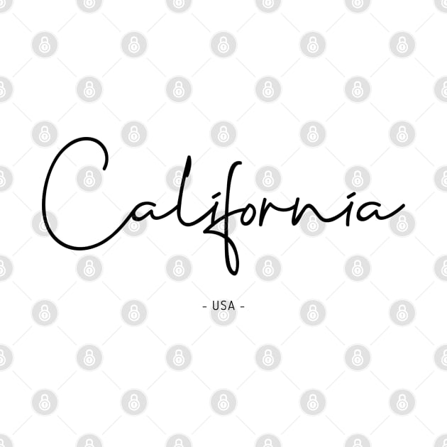 California, USA Design (BLACK PRINT) by Krizelle Flores