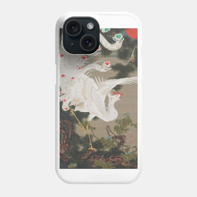 Ito Jakuchu: Phoenix Phone Case by topower