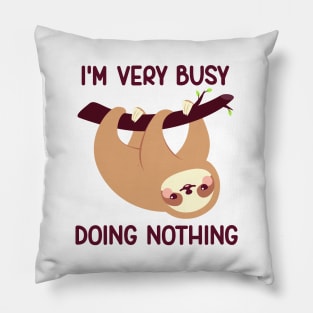Cute lazy sloth Pillow