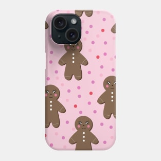 Cute Gingerbread Man Vector Kids Pattern Seamless Phone Case