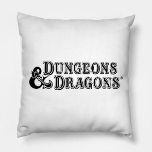 Dungeons and Dragons Retro Logo Pillow