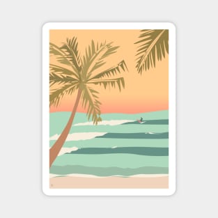 Sunset Surf, Tamarindo, Costa Rica Magnet