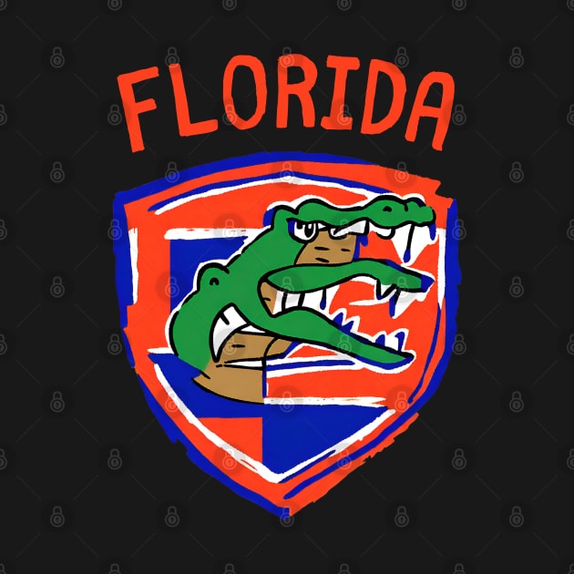 Funny Alligator Florida Football Games American Football Player Brotherhood by DaysuCollege