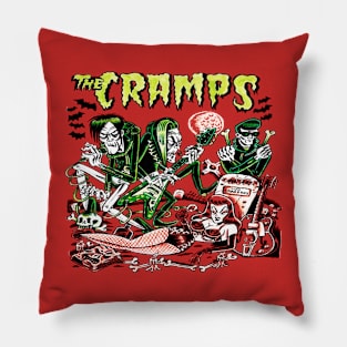 the crampssss bandssss Pillow