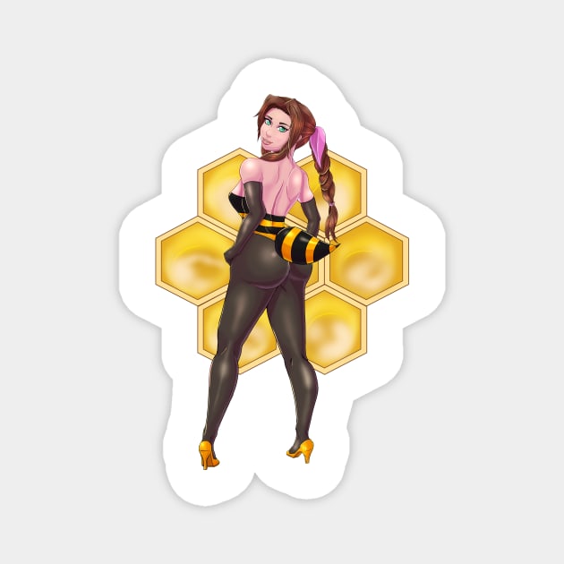 Honey Bee Aerith Magnet by zeocloud