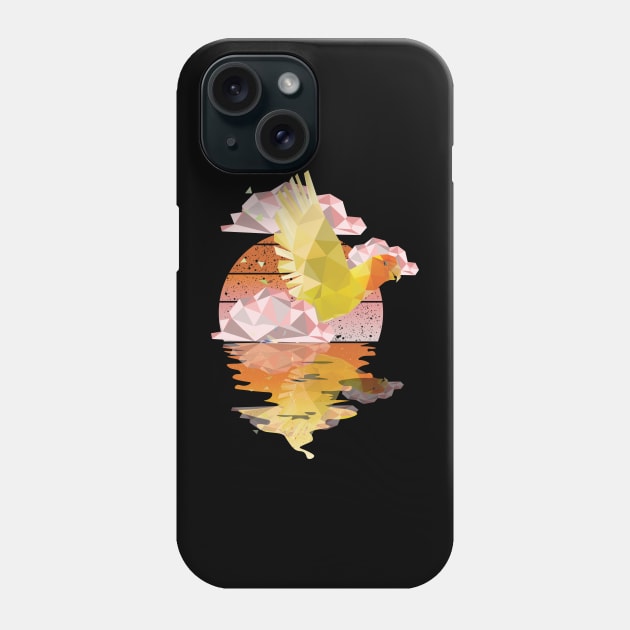 Love Bird Low poly art Phone Case by mutarek