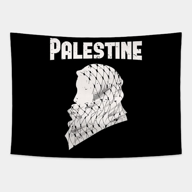 Palestine Keffiyeh Tapestry by PixelArt