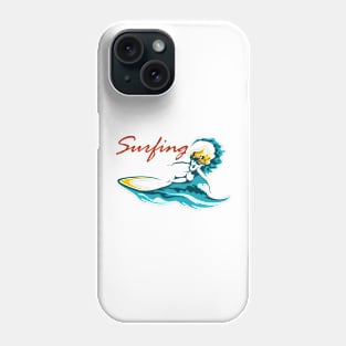 Surfing Club or Camp Emblem Phone Case