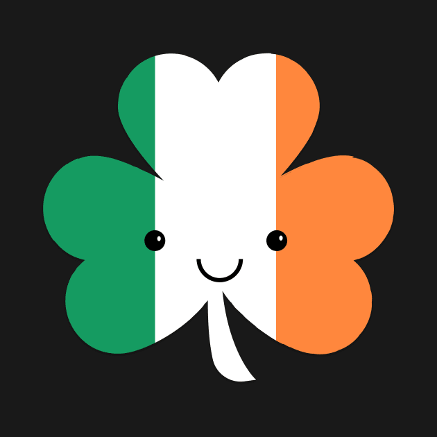 Irish Flag and Shamrock Kawaii by vladocar