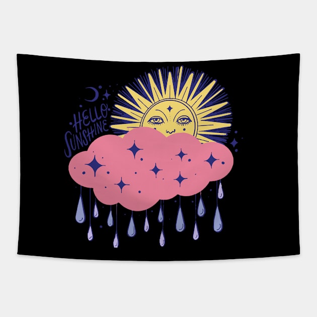 Hello sunshine Tapestry by cloutmantahnee