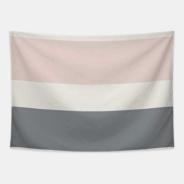 A world-class pot-pourri of Very Light Pink, Grey, Gray (X11 Gray) and Lotion Pink stripes. Tapestry by Sociable Stripes