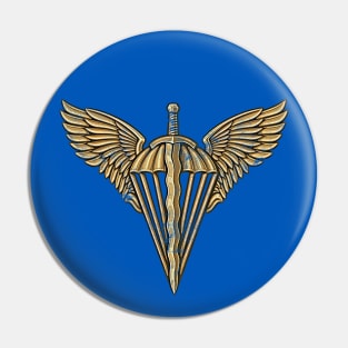 Ukrainian Air Assault Forces // Vintage-Style Emblem Design Pin