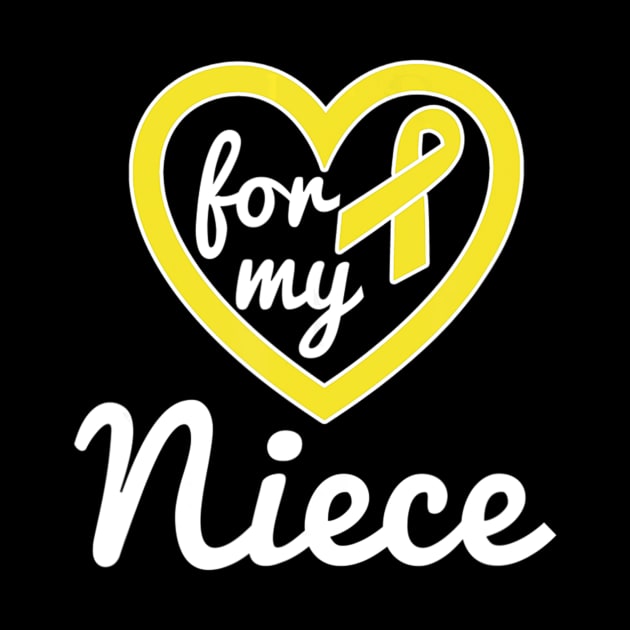 Sarcoma Cancer Shirt for Niece Ribbon Awareness Products by ChristianCrecenzio