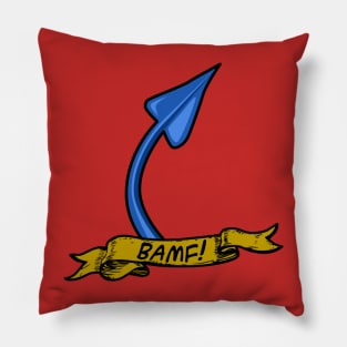 Nightcrawler Tail BAMF Tattoo Style Pillow