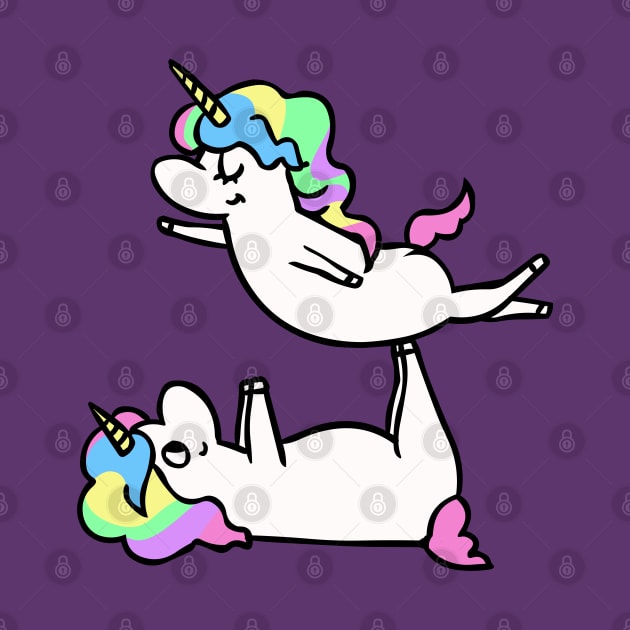 Acroyoga Unicorn by huebucket