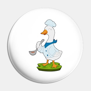 Duck Chef Cooking spoon Pin