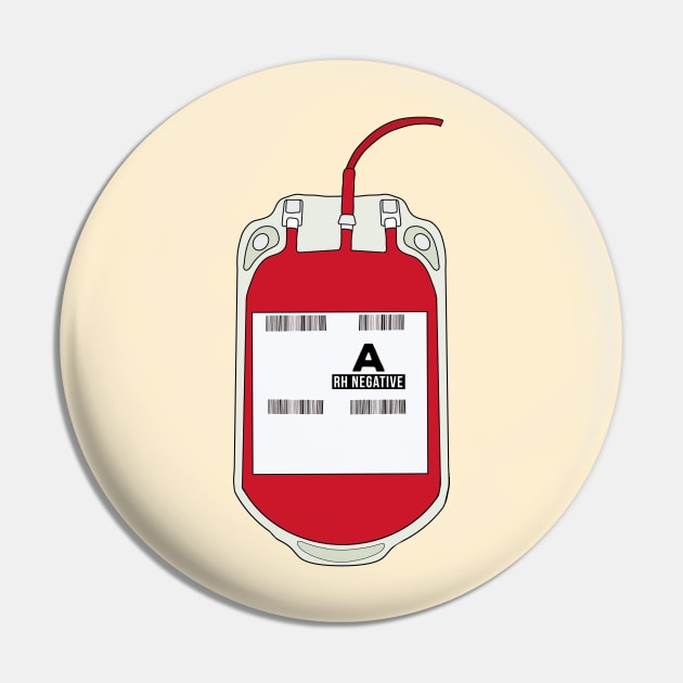 A Negative Blood Bag Pin by DiegoCarvalho