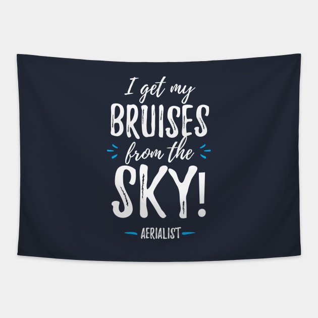 Aerialist - I Get My Bruises From The Sky! Tapestry by DnlDesigns