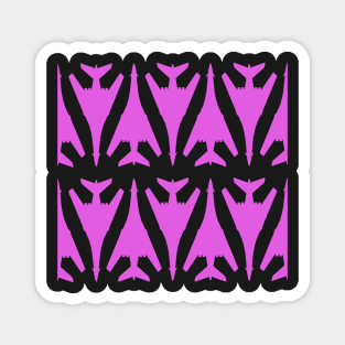 Rockwell B-1 Lancer - Pink & Black Pattern Design Magnet