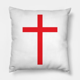 Latin cross (red) Pillow