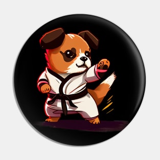 Dog Knows Karate Pin